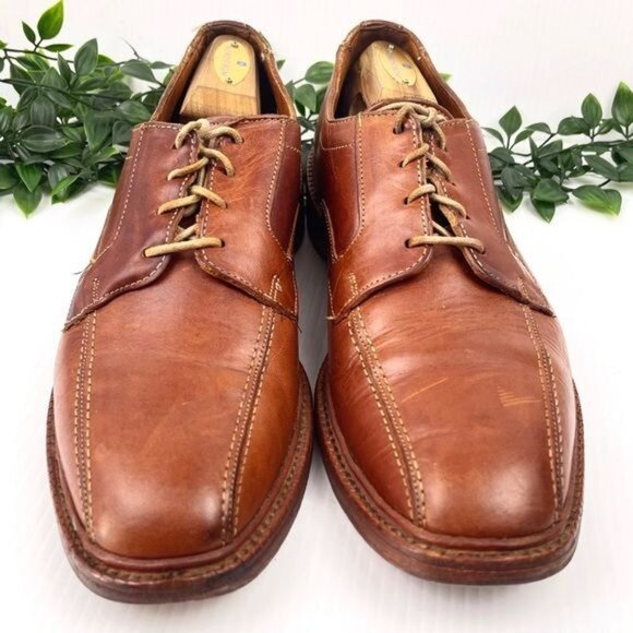 Allen Edmonds BRUCE walnut Casual Oxfords 10.5 B - Picture 2 of 8